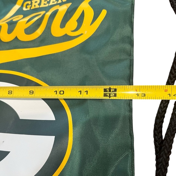 Green Bay Packers Football NFL Licensed Team Spirit Backsack Sports Bag - Picture 9 of 9